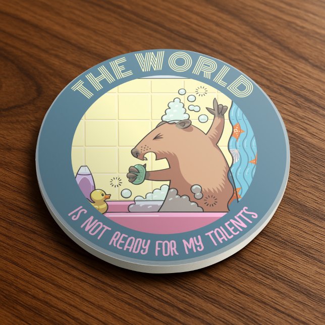 Die Welt ist nicht bereit zu singen Groundhog Getränkeuntersetzer (Von Creator hochgeladen)