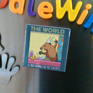 Die Welt ist nicht bereit zu singen Groundhog Magnet