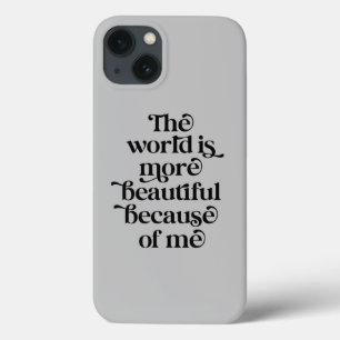 Die Welt ist schöner wegen mir Case-Mate iPhone Hülle