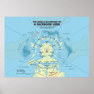 Die Welt laut einem Facebook-Nutzer Poster