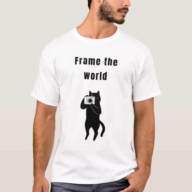 Die Welt mit der lustigen Katze T-Shirt (Vorderseite)