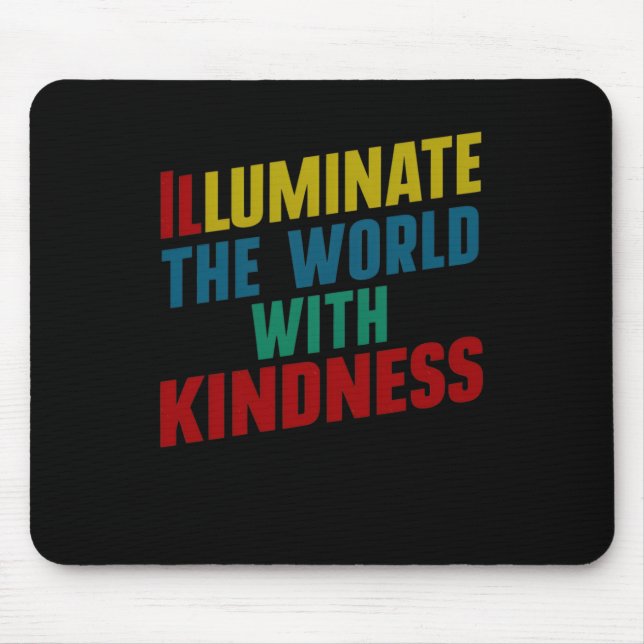Die Welt mit Güte-Art-Aufkleber1 Mousepad (Vorne)