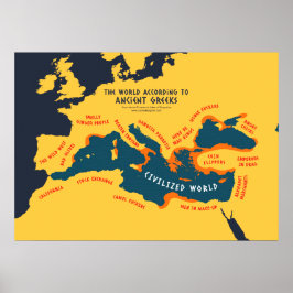 Die Welt nach alten Griechen Poster