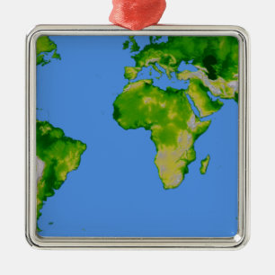 Die Welt Ornament Aus Metall