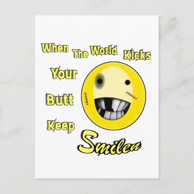 Die Welt Postkarte (Vorderseite)