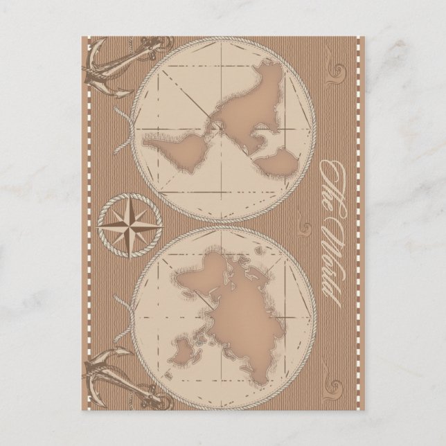 Die Welt Postkarte (Vorderseite)