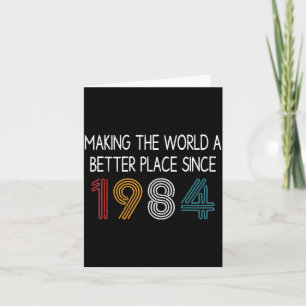 Die Welt seit 1984 zu einem besseren Ort machen Lu Karte