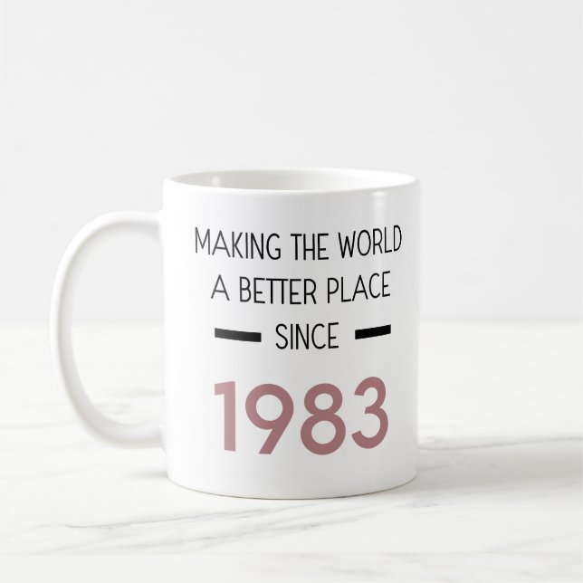 Die Welt seit der Tasse von 1983 zu einem besseren (Links)