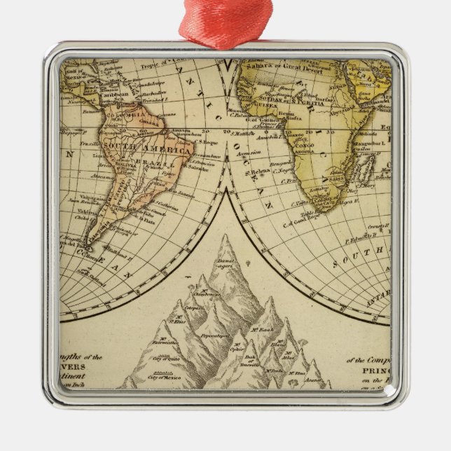 Die Welt Silbernes Ornament (Vorne)