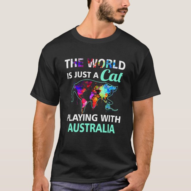 Die Welt spielt mit Australien T-Shirt (Vorderseite)