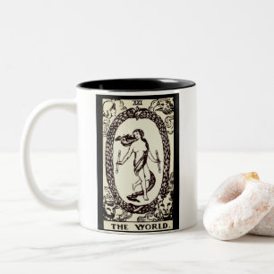 die Welt-Tarot-Karte   Tasse