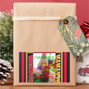 Die Welt um mich freut sich, Sie zu haben - festli Rechteckiger Aufkleber