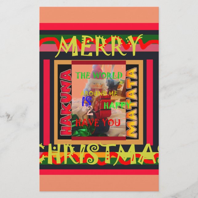 Die Welt um mich ist glücklich, dich farbig zu hab Briefpapier (Vorderseite)