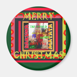 Die Welt um mich ist glücklich, dich farbig zu hab Magnet