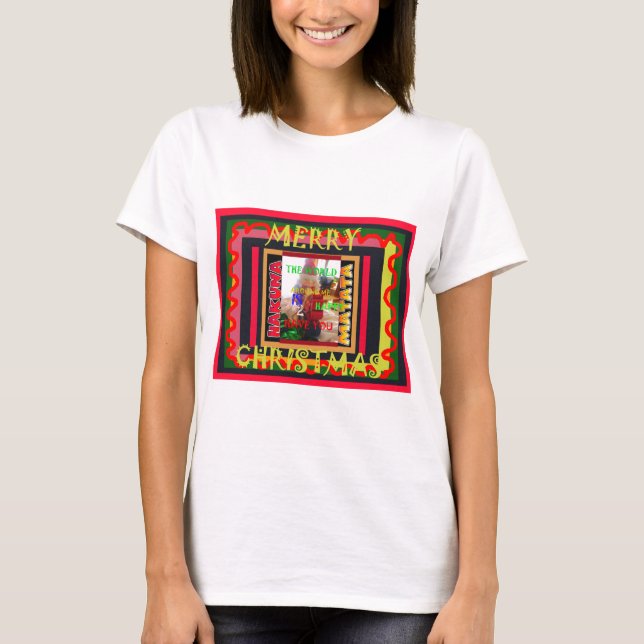 Die Welt um mich ist glücklich, dich farbig zu hab T-Shirt (Vorderseite)