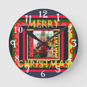 Die Welt um mich ist glücklich, Sie zu haben färbt Runde Wanduhr