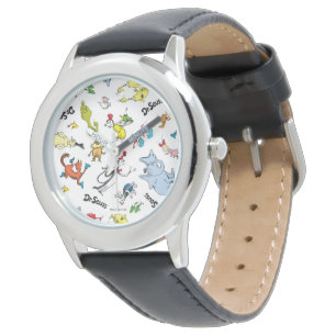Die Welt von Dr. Seuss Pattern Armbanduhr