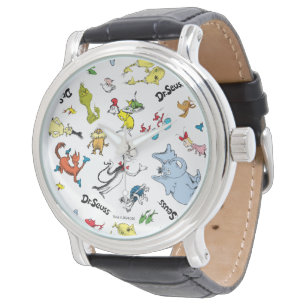 Die Welt von Dr. Seuss Pattern Armbanduhr