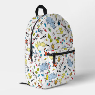 Die Welt von Dr. Seuss Pattern Bedruckter Rucksack
