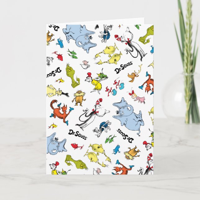 Die Welt von Dr. Seuss Pattern Karte (Vorderseite)