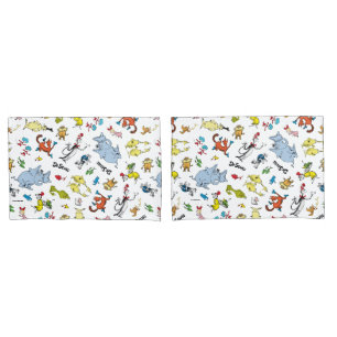 Die Welt von Dr. Seuss Pattern Kissenbezug
