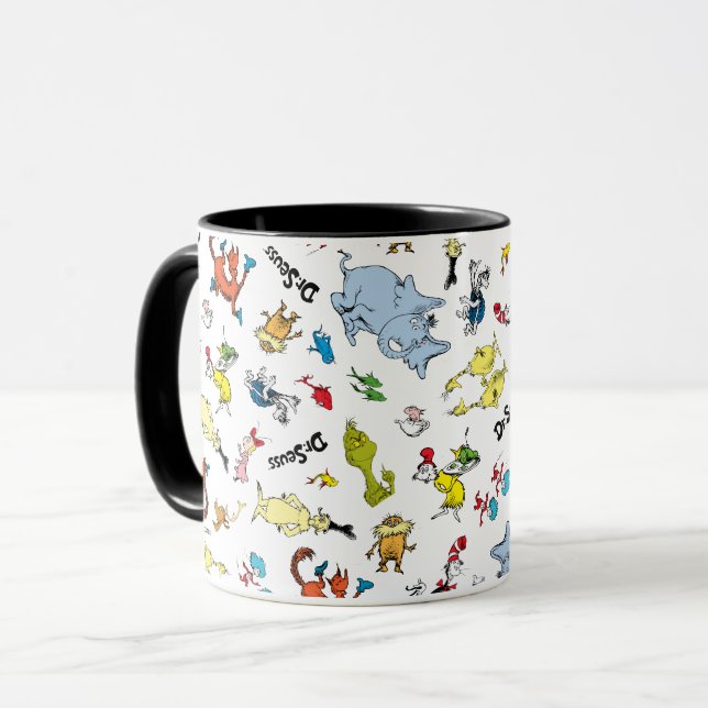 Die Welt von Dr. Seuss Pattern Tasse (Vorderseite Links)
