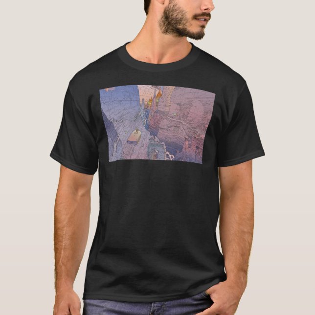 die Welt von edena, berg, cliff, monumental,com T-Shirt (Vorderseite)