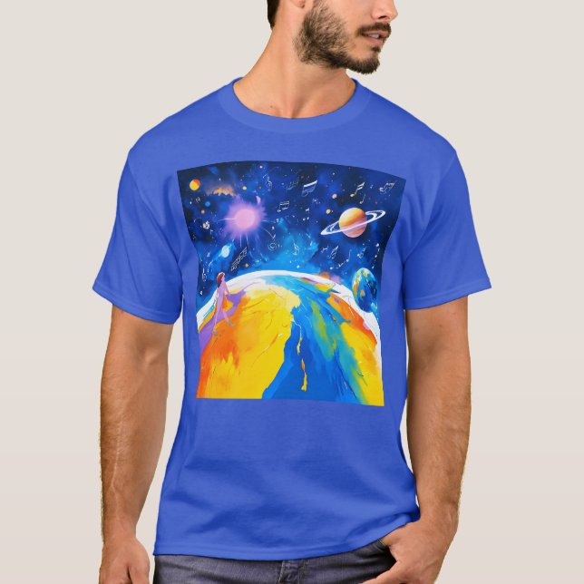 Die Welt wird von Musikmädchen angetrieben T-Shirt (Vorderseite)