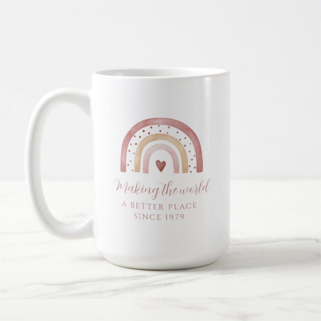 Die Welt zu einem besseren Ort für die Tasse am Ge (Links)