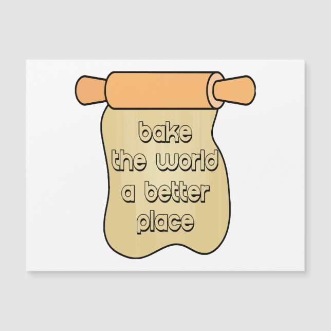 Die Welt zu einem besseren Ort machen Magnetkarte (Vorderseite)