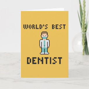 Die weltbeste Dentist-Grußkarte Karte