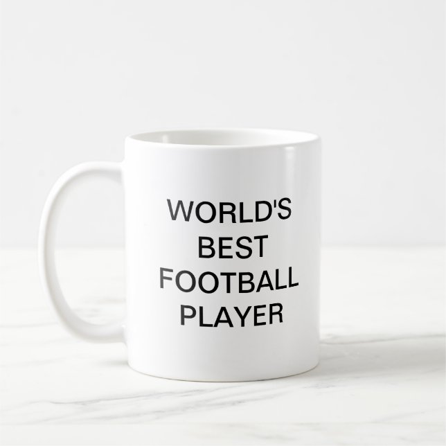 Die weltbeste FOOTBALL-Player-Tasse Kaffeetasse (Links)