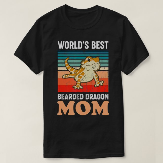 Die weltbeste Mama des bärtigen Drachen mit sonnen T-Shirt (Design vorne)