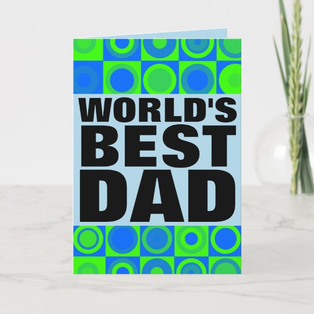 DIE WELTBESTE VATER VATER'S DAY CARD KARTE (Vorderseite)