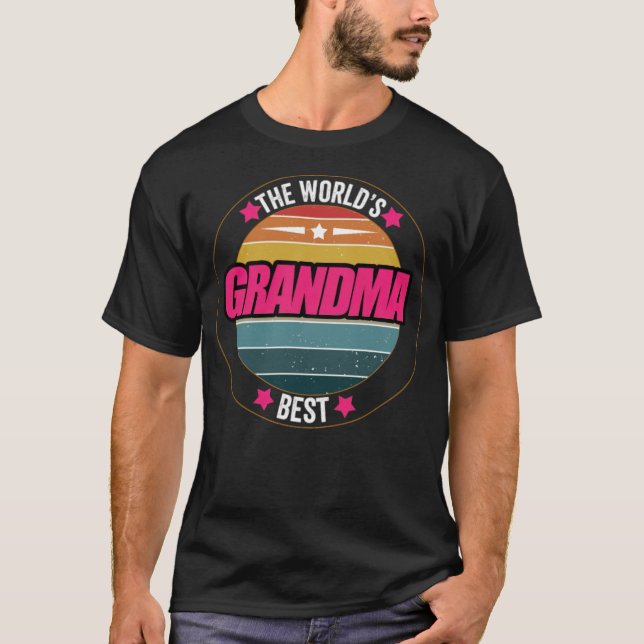 die weltbesten Oma Retro rodeo amadeus T-Shirt (Vorderseite)
