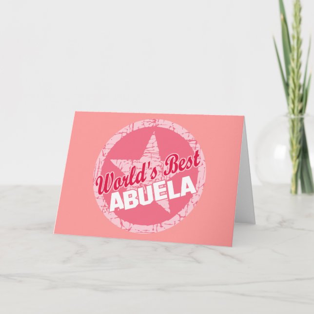 Die Welten bestes Abuela Karte (Vorderseite)