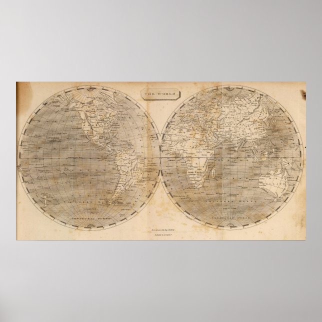 Die Weltkarte von Arrowsmith Poster (Vorne)