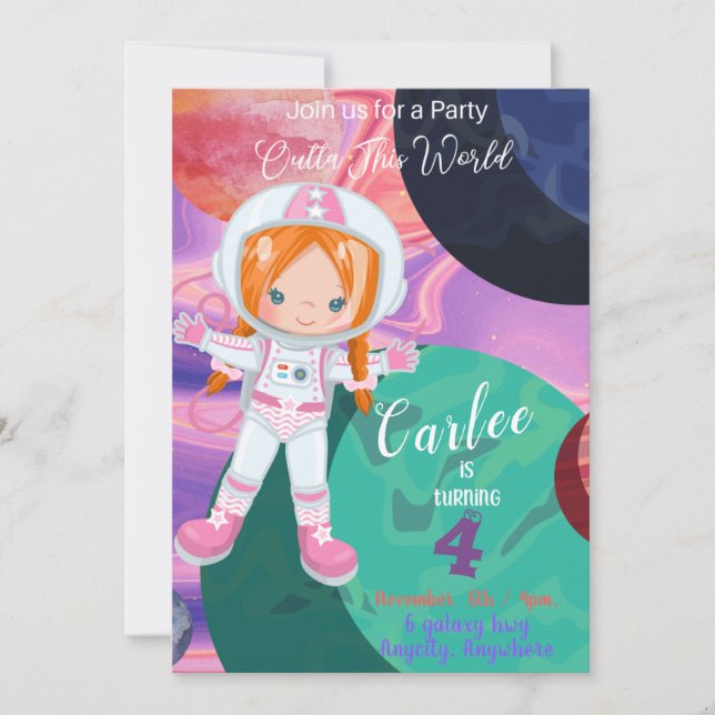 Die Weltrekord-Einladungskarte für den unterschied (Vorderseite)