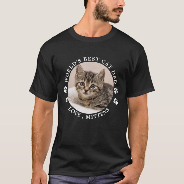 Die weltweit beste Katzenpaw-Vater-Druckmaschine d T-Shirt (Vorderseite)