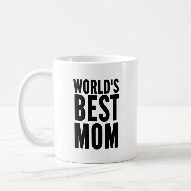 Die weltweit beste Mama je Kaffeemugs Kaffeetasse (Links)