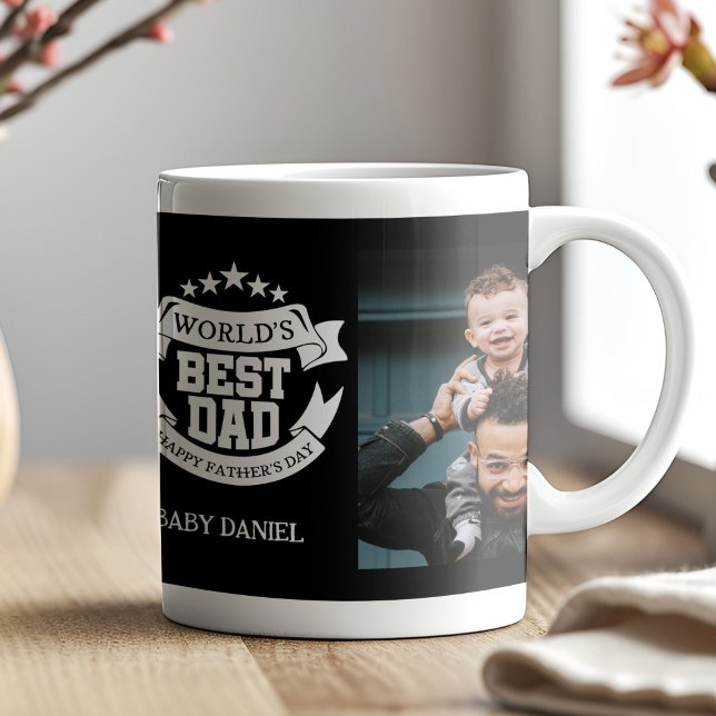 Die weltweit beste Vater-Fotokollektion Kaffeetasse (Von Creator hochgeladen)