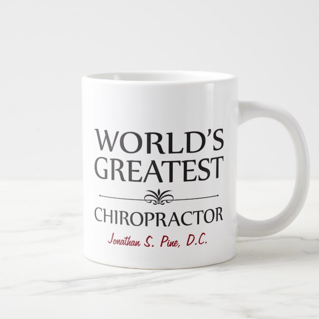 Die weltweit größte Chiropraktor-Custom-Jumbo-Tass Jumbo-Tasse (Rechts)