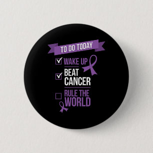Die weltweite Beat Cancer-Regel geweckt Button