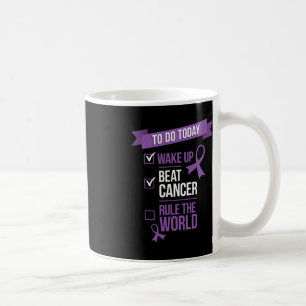 Die weltweite Beat Cancer-Regel geweckt Kaffeetasse