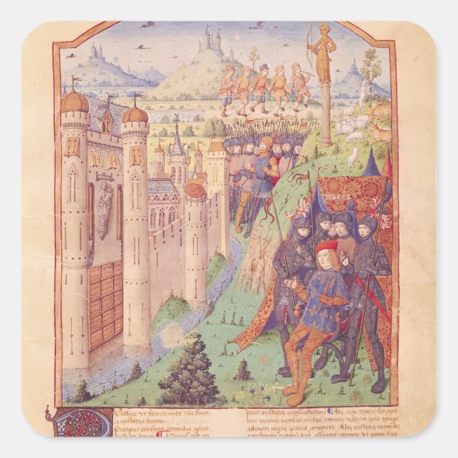 Die Werke von Virgil mit Kommentaren von Servius Quadratischer Aufkleber (Vorderseite)