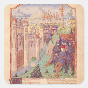 Die Werke von Virgil mit Kommentaren von Servius Quadratischer Aufkleber