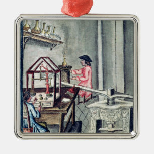 Die Werkstatt der Silberschmiede, von einem Ornament Aus Metall