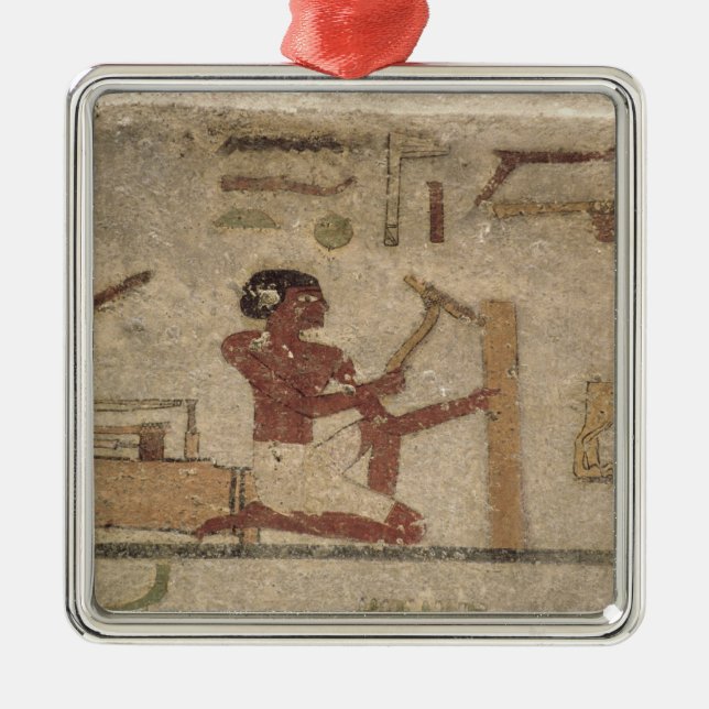 Die Werkstatt des Tischlers Silbernes Ornament (Vorne)