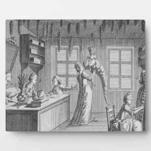 Die Werkstatt eines Schneiders, Illustration aus d Fotoplatte