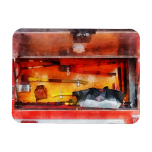 Die Werkzeuge des Feuerwehren Magnet